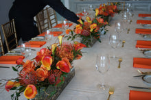 Load image into Gallery viewer, E20 - Shades of Orange Table Centerpieces - Series Design, price per arrangement - Flowerplustoronto
