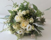 Load image into Gallery viewer, Delicate Gardeny Ivory Hand-tied Bridal Bouquet - Flowerplustoronto
