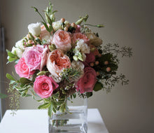 Load image into Gallery viewer, Garden Chic Hand-tied Bridal Bouquet - Flowerplustoronto
