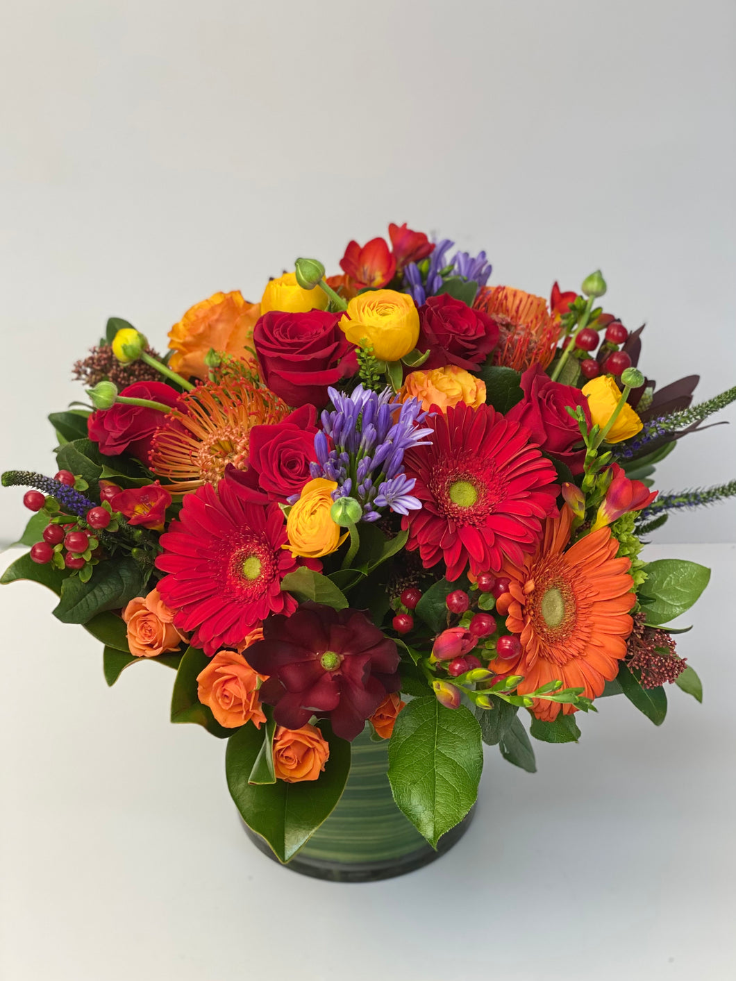 F83 - Vibrant Vase Arrangement - Flowerplustoronto