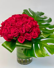 Load image into Gallery viewer, V18 - Modern Red Rose Arrangement - Flowerplustoronto
