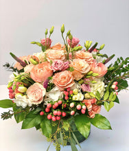 Load image into Gallery viewer, F210 - Pale Pink, Peach and White Vase Arrangement - Flowerplustoronto
