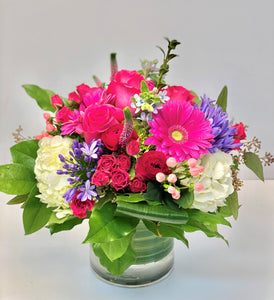 F86 - Vibrant Spring Vase Arrangement - Flowerplustoronto