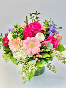 F87 - Delicate Spring Vase Arrangement - Flowerplustoronto