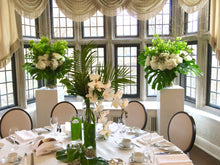 Load image into Gallery viewer, Elegant White and Green Ceremony Arrangements - Flowerplustoronto
