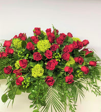 Load image into Gallery viewer, FNC21 - Classic Red Rose Open Casket Arrangement - Flowerplustoronto
