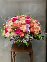 Load image into Gallery viewer, F164 - Pastel Rose Nosegay Arrangement - Flowerplustoronto
