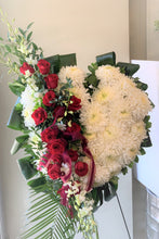 Load image into Gallery viewer, FNS3 - Solid Heart accented with Roses and Orchids - Flowerplustoronto
