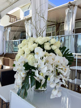Load image into Gallery viewer, Modern Elegant White Orchid Wedding - Ceremony Arrangements - Flowerplustoronto
