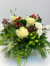 Load image into Gallery viewer, X43 - Delicate Winter White Holiday Vase Arrangement - Flowerplustoronto
