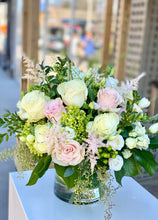 Load image into Gallery viewer, F149 - White and Pink Vase Arrangement - Flowerplustoronto
