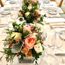 Load image into Gallery viewer, Peach and Ivory Table Centerpieces - Series Design - Flowerplustoronto
