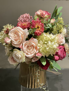 S18 - Lush English Garden Arrangement - Flowerplustoronto