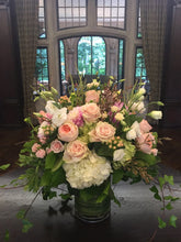 Load image into Gallery viewer, Watery Pastel English Garden Wedding - Ceremony Arrangements - Flowerplustoronto
