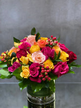 Load image into Gallery viewer, F57 - Vibrant Rose Nosegay Arrangement (Rose colours depending on availability)
