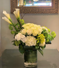 Load image into Gallery viewer, F204- Modern White and Green Arrangement - Flowerplustoronto
