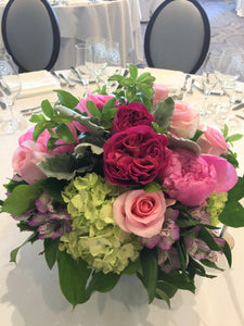 Modern shades of Pink and Lavender Guest Centerpieces - Flowerplustoronto