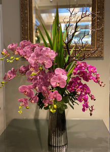 S57 - Modern Purple Orchid Arrangement - Flowerplustoronto