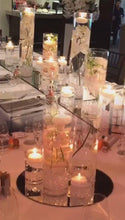 Load and play video in Gallery viewer, Modern Elegant Orchid Wedding - Guest table  Arrangements
